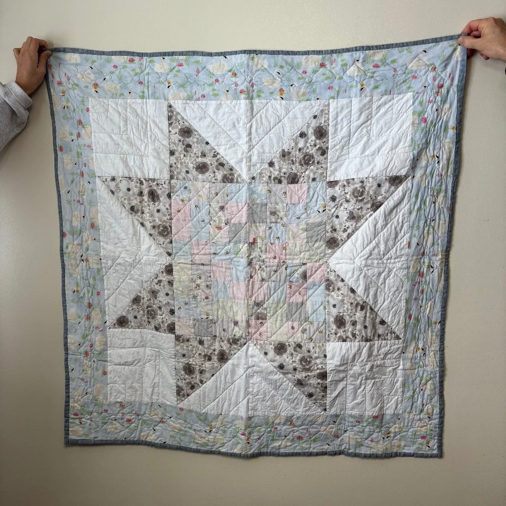 Hand Stitched Baby Quilt - Picture 3 of 12